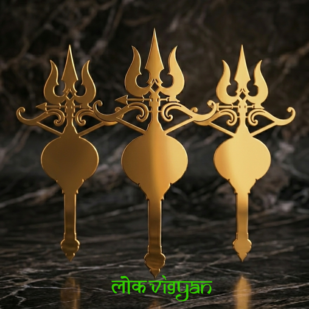 DIVYA DHANUSH TRISHUL GADA ENERGY SYMBOL 8 INCH